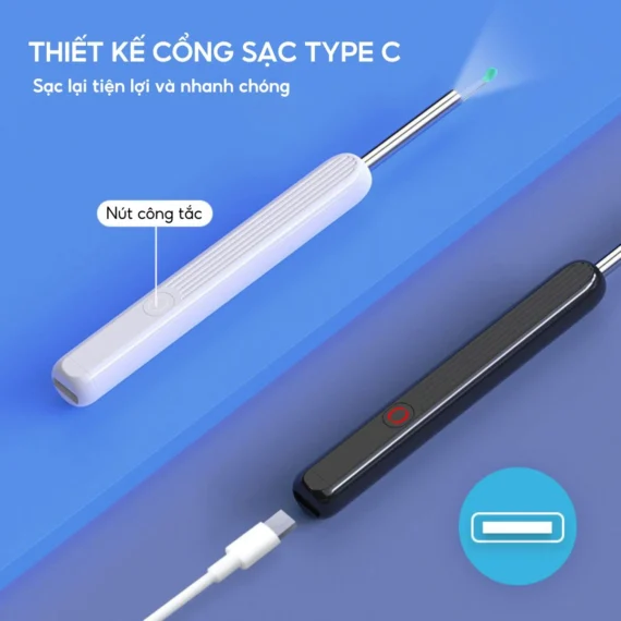 Máy lấy ráy tai gắn camera nội soi thông minh NE3 - Ảnh 2