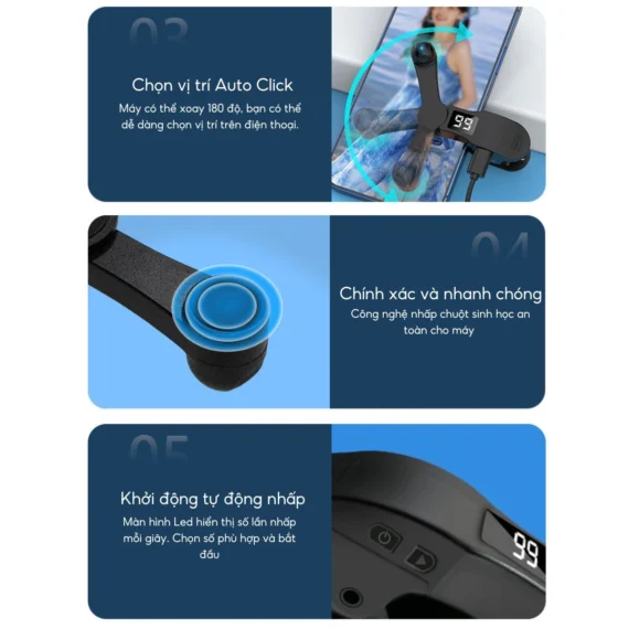 Máy Nhấp Màn Hình Tự Động B02 - Auto click tự động treo game - Hình ảnh 8