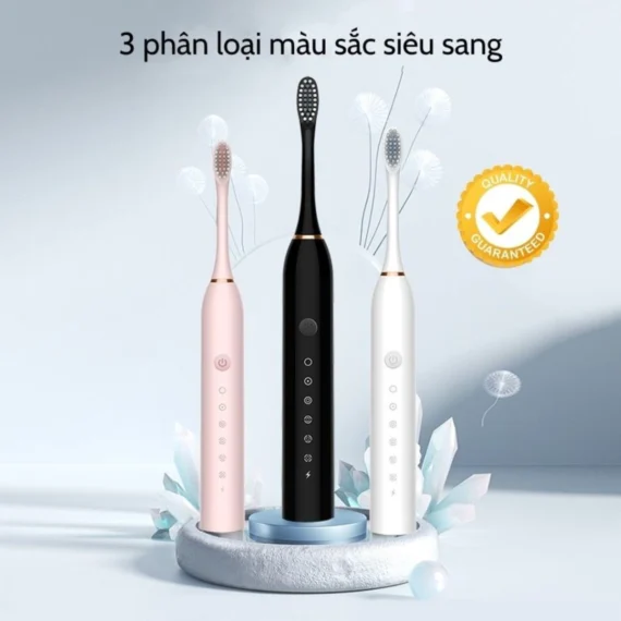 Bàn Chải Điện đa đăng Sonic X-3 sóng âm đầu chải lông mềm với 6 chế độ rung - Ảnh 5