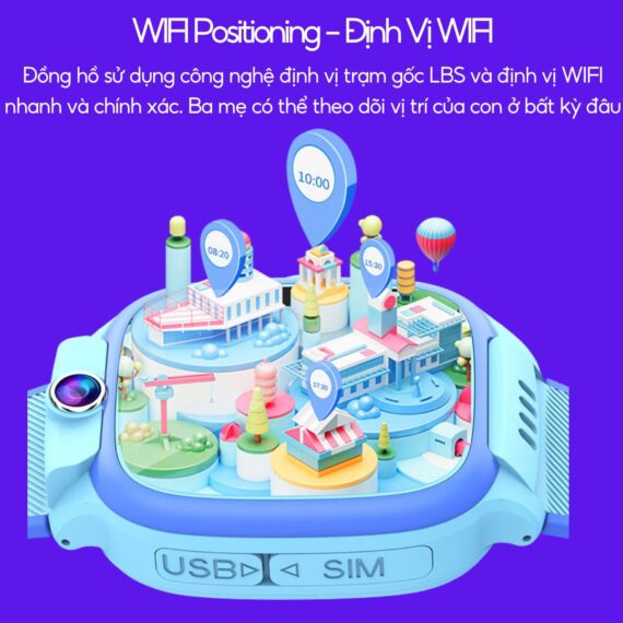 Đồng hồ thông minh trẻ em Y36 nghe gọi video, định vị WIFI, chống nước - Ảnh 4