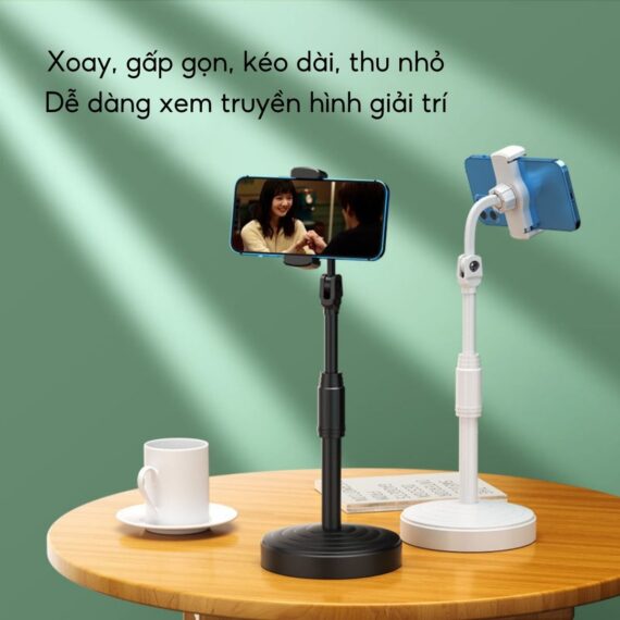 Giá đỡ điện thoại để bàn xoay 360 độ chống gù - Ảnh 2