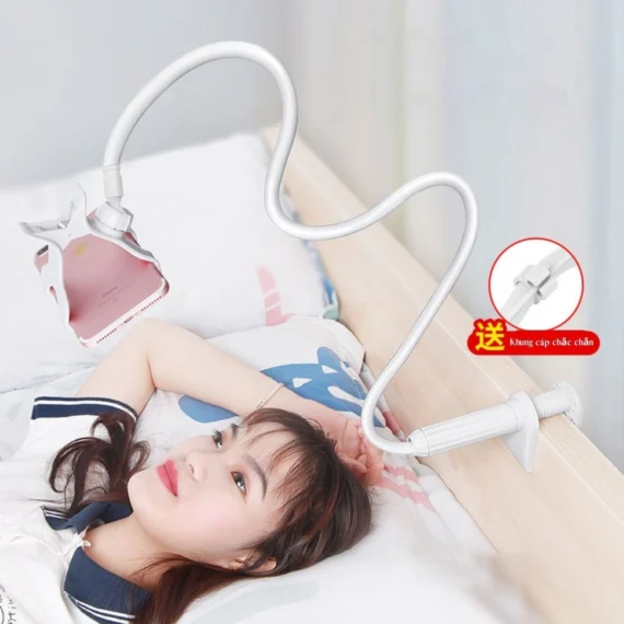 Giá đỡ điện thoại uốn dẻo xoay 720 độ có thể kẹp đầu giường, cạnh bàn - Ảnh 2