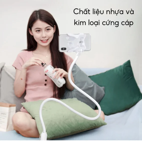 Giá đỡ điện thoại uốn dẻo xoay 720 độ có thể kẹp đầu giường, cạnh bàn - Ảnh 6