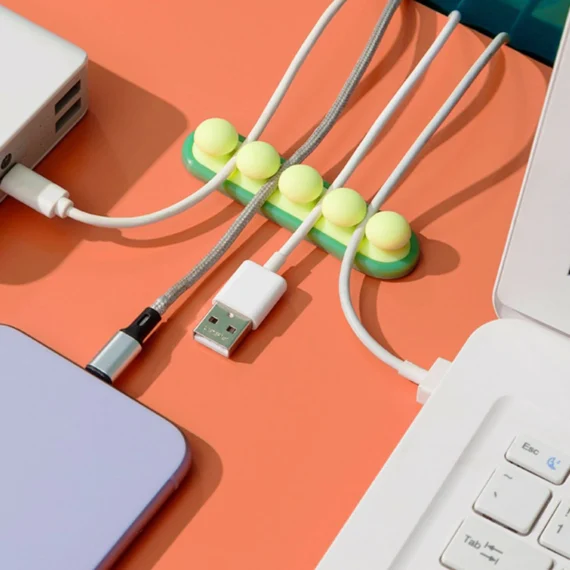 Kẹp cố định dây sạc, dây điện bằng Silicon chống thấm, chịu lực cao - Ảnh 2