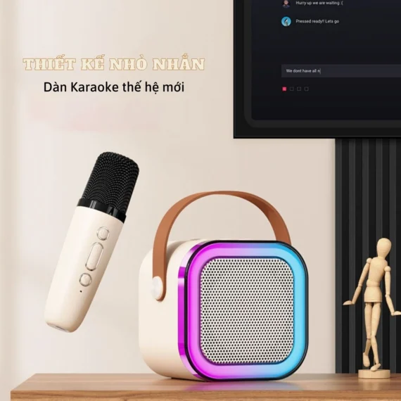 Loa Bluetooth Karaoke Mini KINYO K12 kèm mic không dây công suất 10W - Ảnh 5