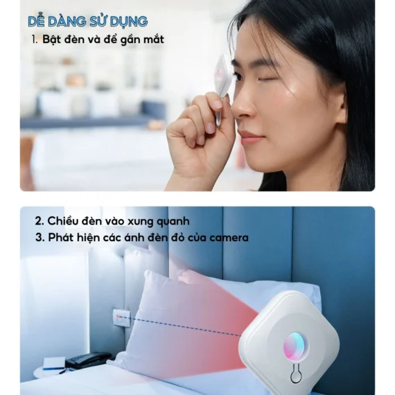Máy Dò Camera Ẩn phát hiện tia hồng ngoại S16 chống nhìn trộm, bảo vệ riêng tư - Ảnh 6