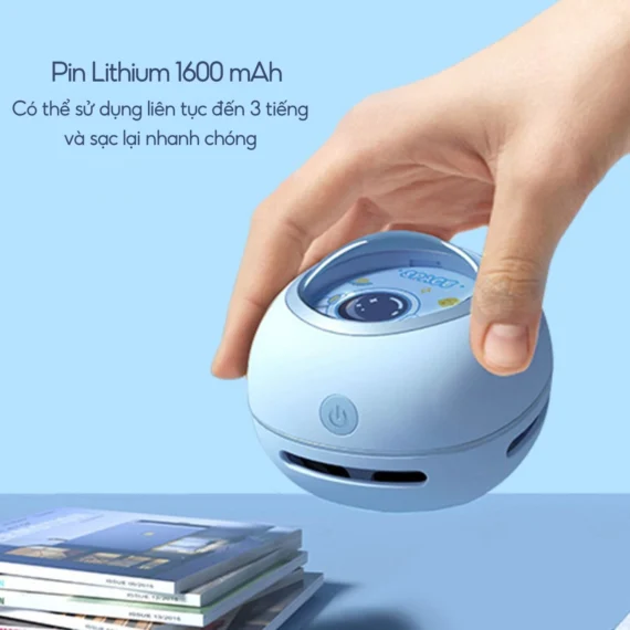 Máy hút bụi để bàn DOD-075X - Hút bụi, vụn bút chì, gôm tẩy, công suất 3W - Hình ảnh 3