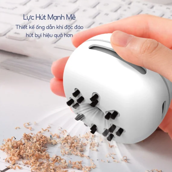 Máy hút bụi để bàn DOD-075X - Hút bụi, vụn bút chì, gôm tẩy, công suất 3W - Hình ảnh 5
