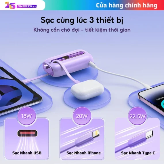 Sạc dự phòng Joyroom chính hãng 10000 mAh sạc nhanh tốc độ 22.5W - Ảnh 2
