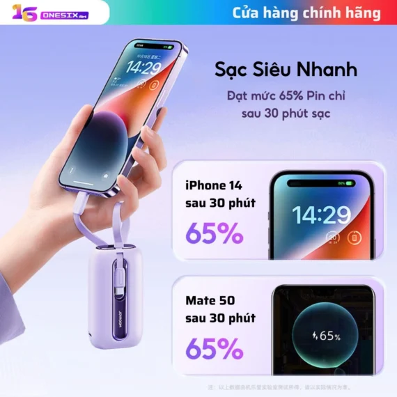 Sạc dự phòng Joyroom chính hãng 10000 mAh sạc nhanh tốc độ 22.5W - Ảnh 3