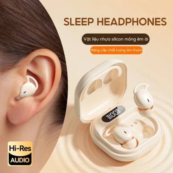 Tai nghe Bluetooth M72 giảm tiếng ồn, không áp lực lên tai khi nằm nghiêng - Ảnh 3