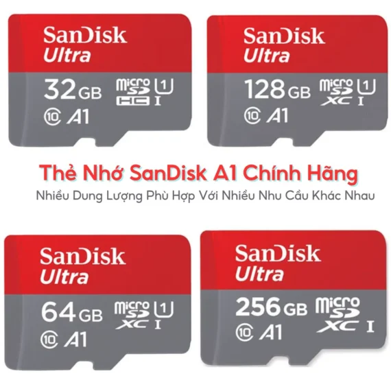 Thẻ nhớ MicroSD Sandisk Class 10 chính hãng - Ảnh 2